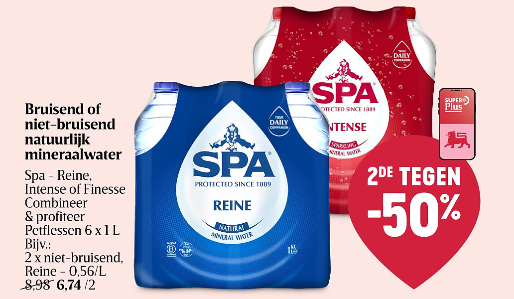 Bruisend of niet-bruisend natuurlijk mineraalwater