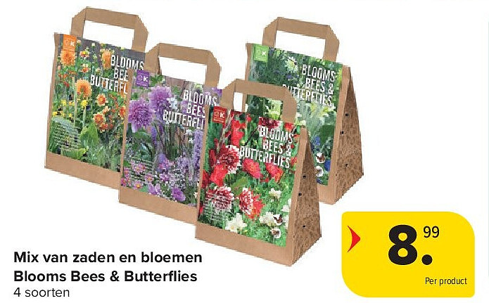 Mix van zaden en bloemen Blooms Bees & Butterfl ies