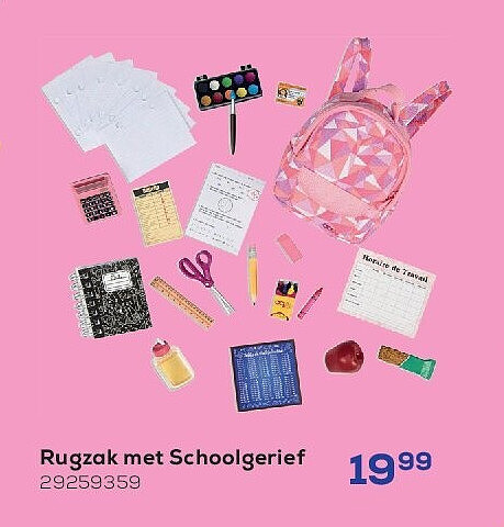 Rugzak met Schoolgerief
