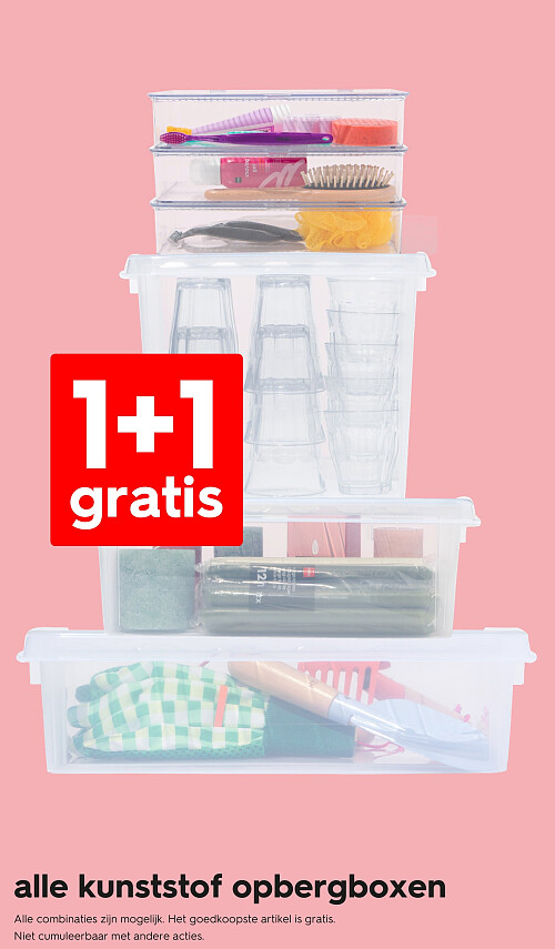 alle kunststof opbergboxen