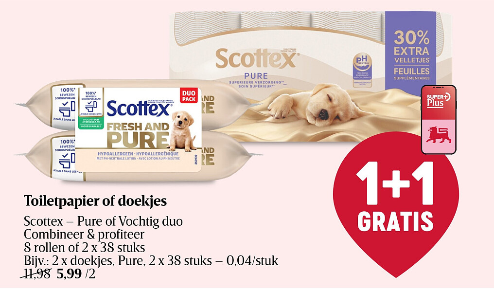 Toiletpapier of doekjes
