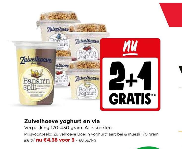 Zuivelhoeve yoghurt en vla