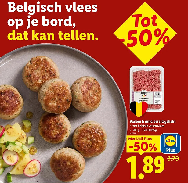 Varken & rund bereid gehakt