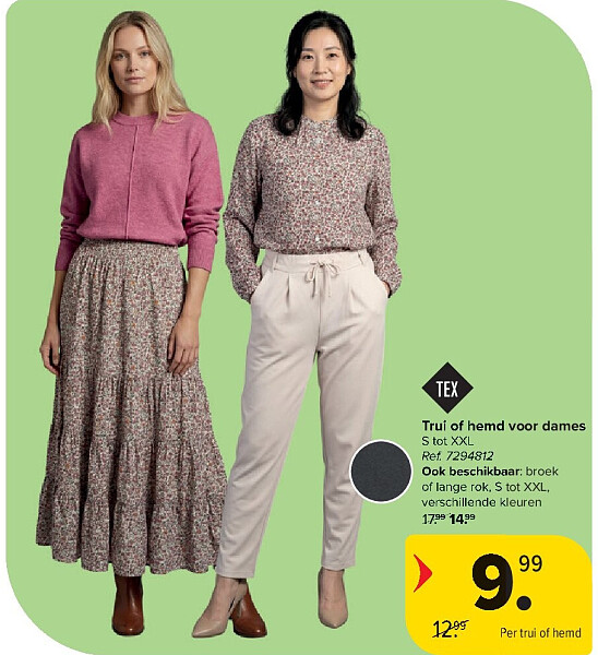 Trui of hemd voor dames