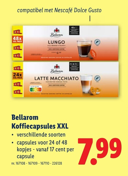 Koffiecapsules XXL