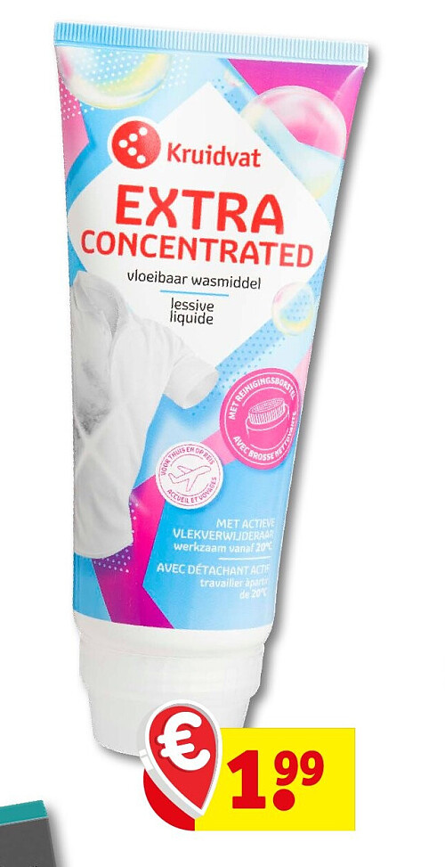 Kruidvat EXTRA CONCENTRATED vloeibaar wasmiddel