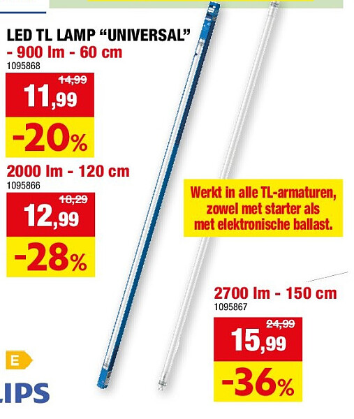 LED TL LAMP “UNIVERSAL”