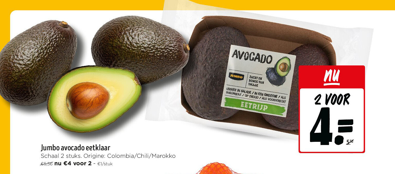 Jumbo avocado eetklaar