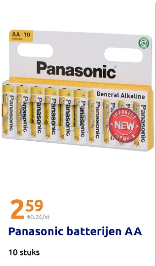 Panasonic batterijen AA