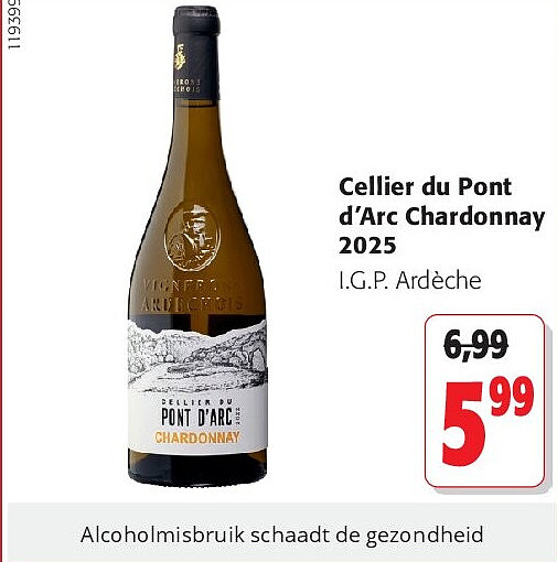 Cellier du Pont d’Arc Chardonnay 2025