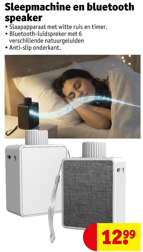 Sleepmachine en bluetooth speaker