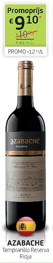 AZABACHE Tempranillo Reserva Rioja