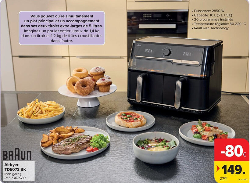 BRAUN Airfryer TD5073IBK