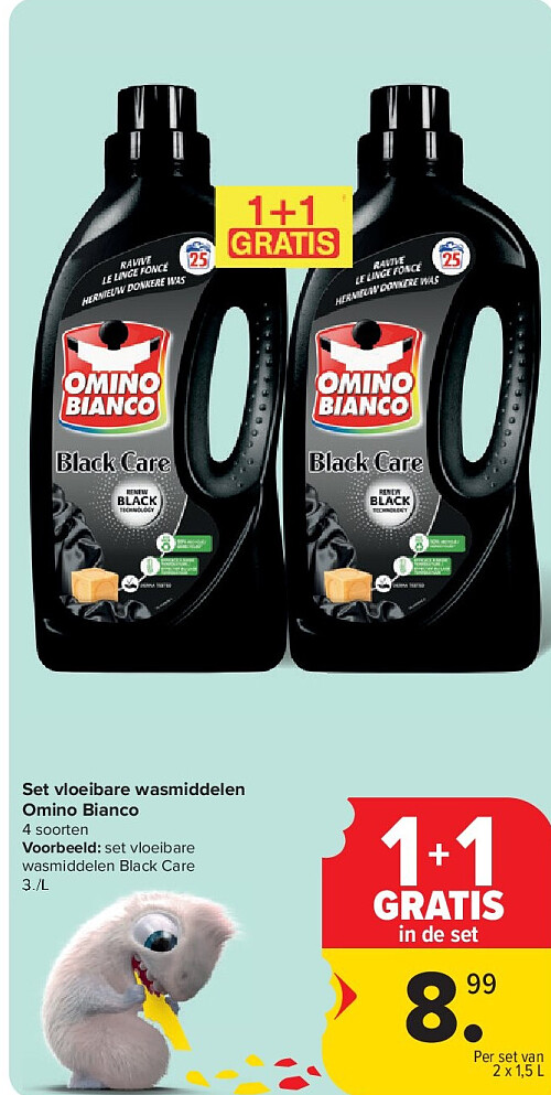 Set vloeibare wasmiddelen Omino Bianco