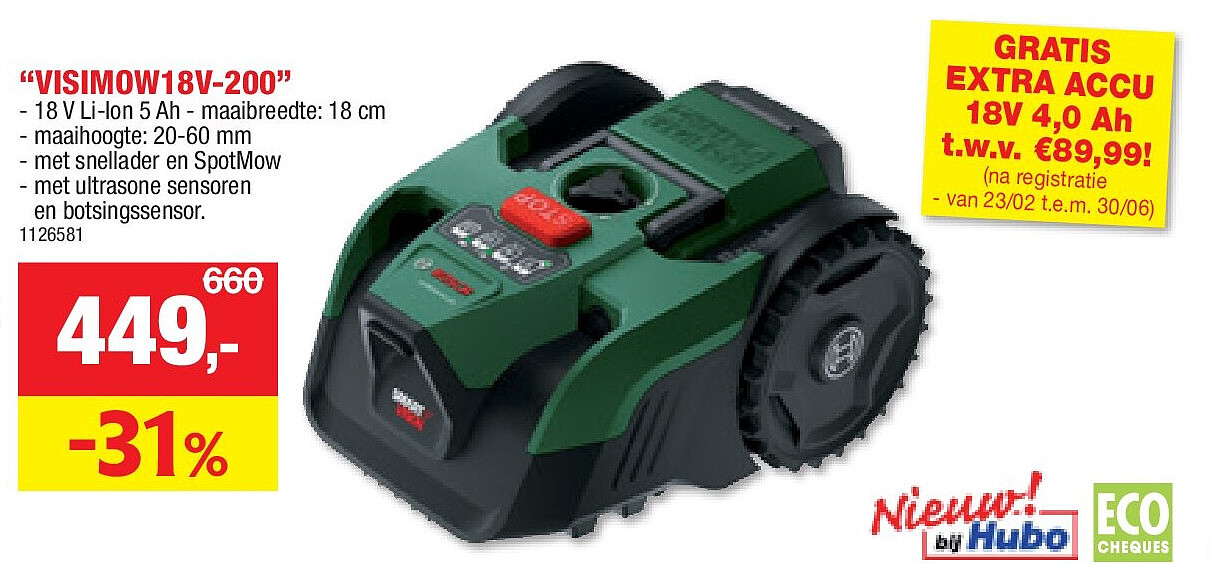 ROBOTMAAIERS “VISIMOW18V-200”
