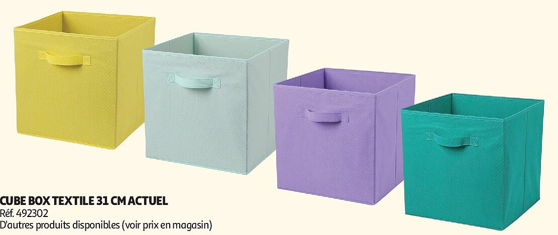 Cube box textile 31 cm