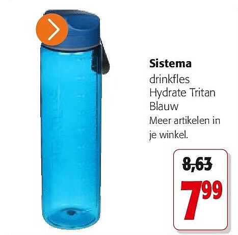 Sistema drinkfles Hydrate Tritan Blauw