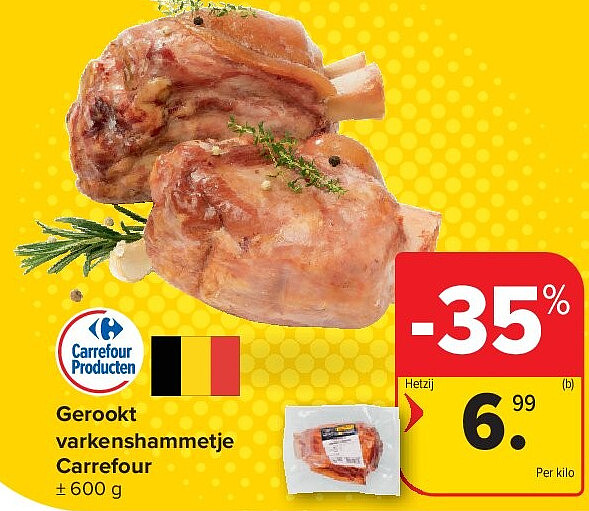 Gerookt varkenshammetje Carrefour