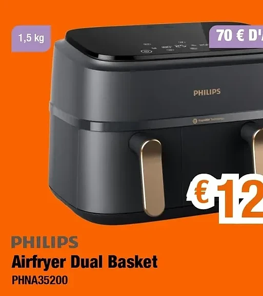 Airfryer Dual Basket PHNA35200