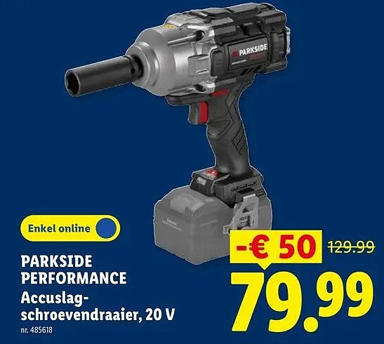 PERFORMANCE Accuslag- schroevendraaier, 20V