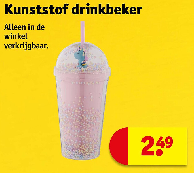 Kunststof drinkbeker