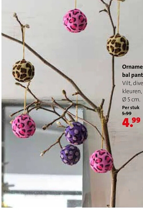Ornament bal panter