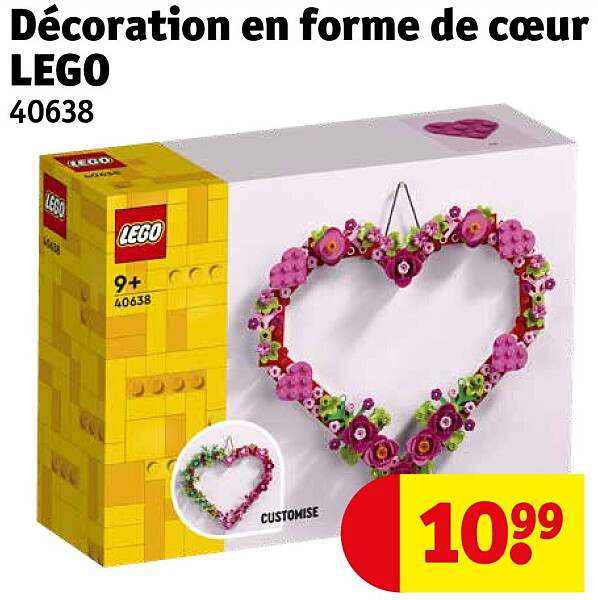 Décoration en forme de cœur LEGO 40638