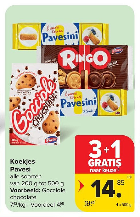 Koekjes Pavesi