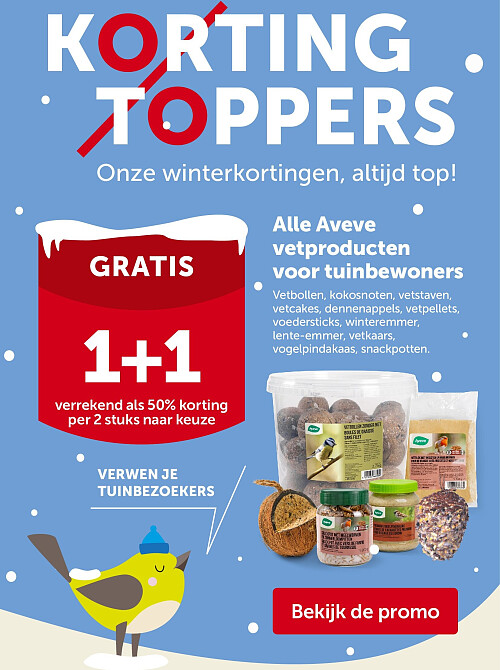 Alle Aveve vetproducten voor tuinbewoners