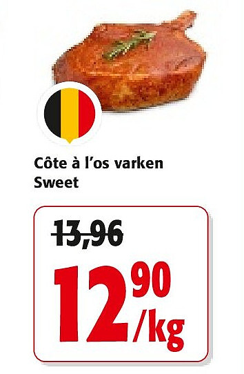 Côte à l’os varken Sweet