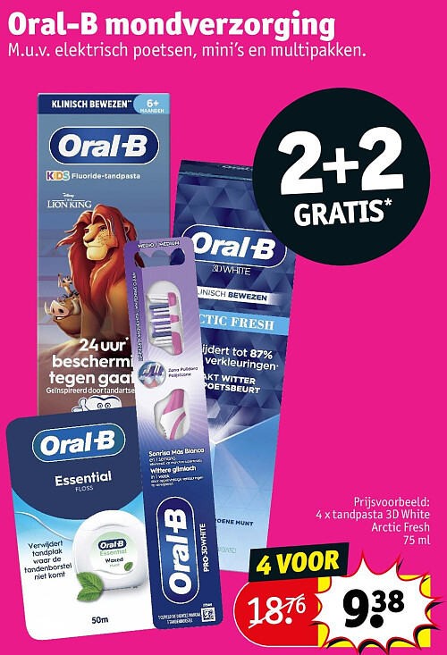 Oral-B mondverzorging 4 VOOR