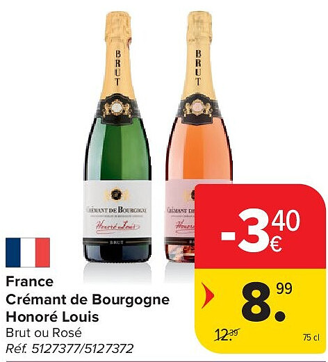 France Crémant de Bourgogne Honoré Louis