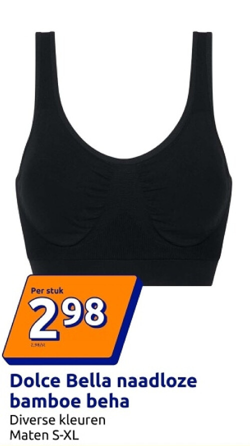 Dolce Bella naadloze bamboe beha