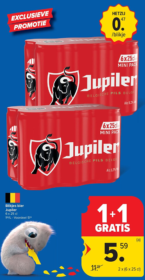 Blikjes bier Jupiler