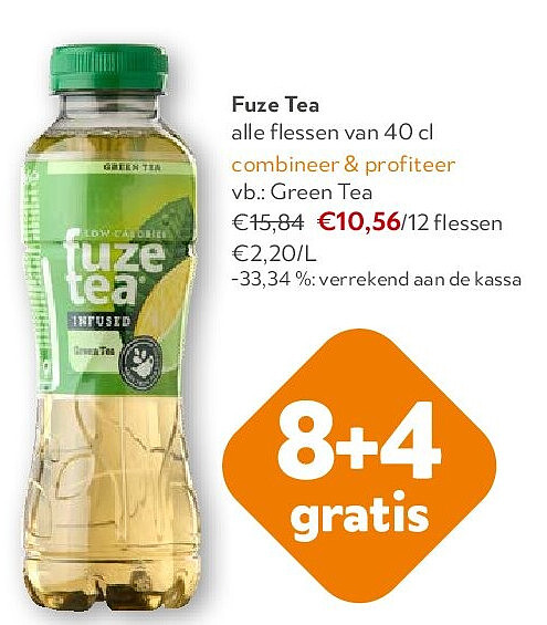 Fuze Tea alle flessen van 40 cl