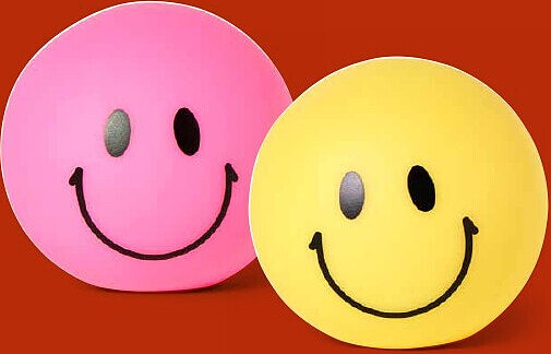 Smiley lamp klein