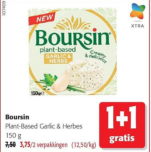 Boursin Plant-Based Garlic & Herbes 150 g