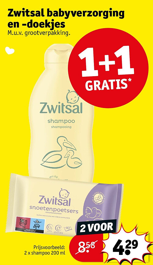 Zwitsal babyverzorging en -doekjes