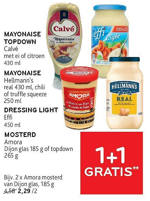 Amora mosterd van Dijon glas, 185 g