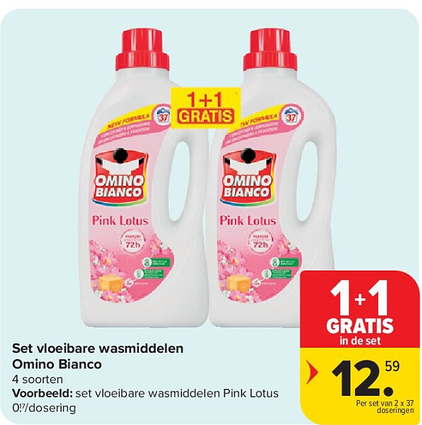 Set vloeibare wasmiddelen Omino Bianco
