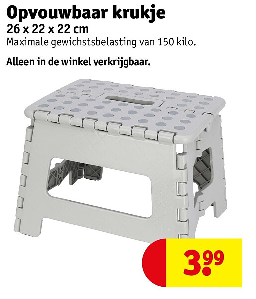 Opvouwbaar krukje