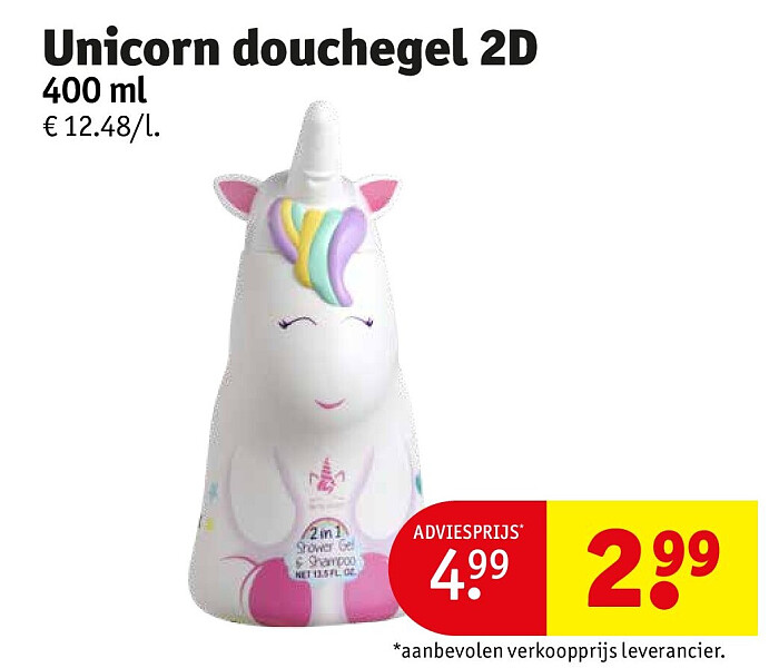 Unicorn douchegel 2D 400 ml