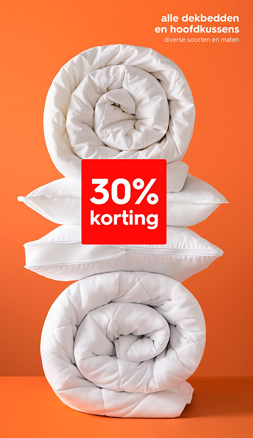 alle dekbedden en hoofdkussens