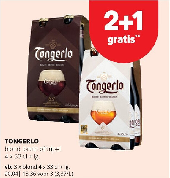 TONGERLO blond 4 x 33 cl + lg.