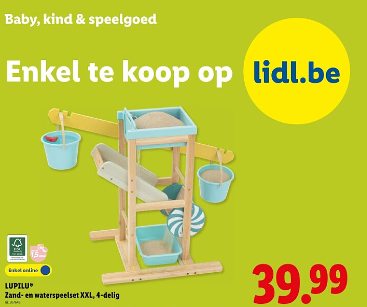 Zand- en waterspeelset XXL, 4-delig