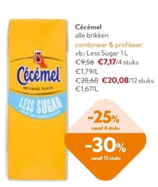 Cécémel Less Sugar 1L