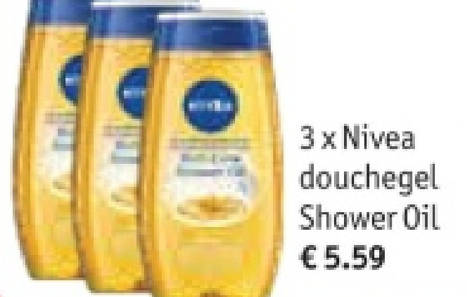 3 x Nivea douchegel Shower Oil