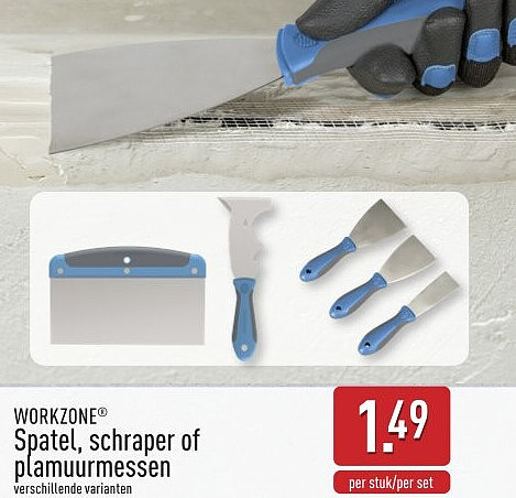Spatel, schraper of plamuurmessen