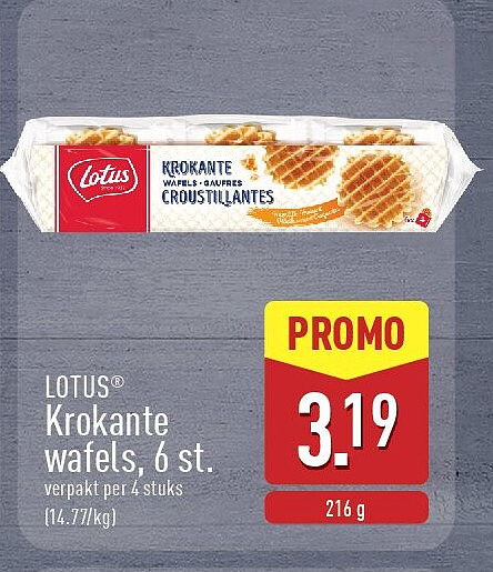 Krokante wafels, 6st.