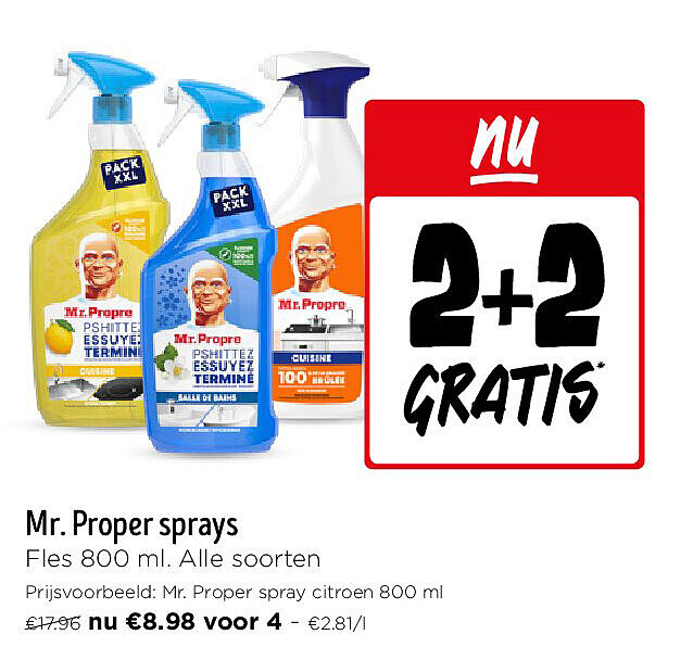 Mr. Proper sprays